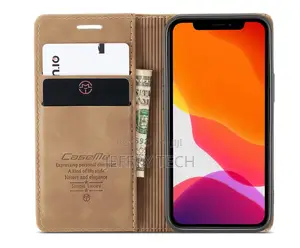 iPhone 12 Mini Retro Flip Leather Wallet Case Brown