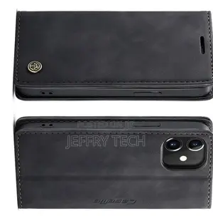 iPhone 12 Mini Retro Flip Leather Wallet Case Black