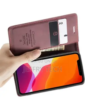 iPhone 12 Retro Flip Leather Wallet Case Red