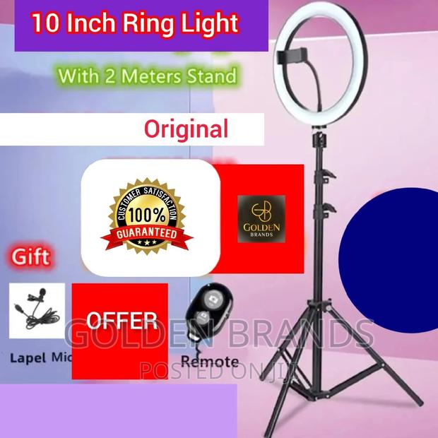 Ringlight 10inch+210cm Tripod+150cm Lapel Microphone+Remote - main view