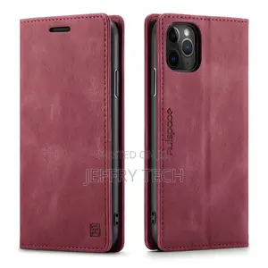 iPhone 11 Pro Max RFID Blocking Retro Flip Leather Wallet C