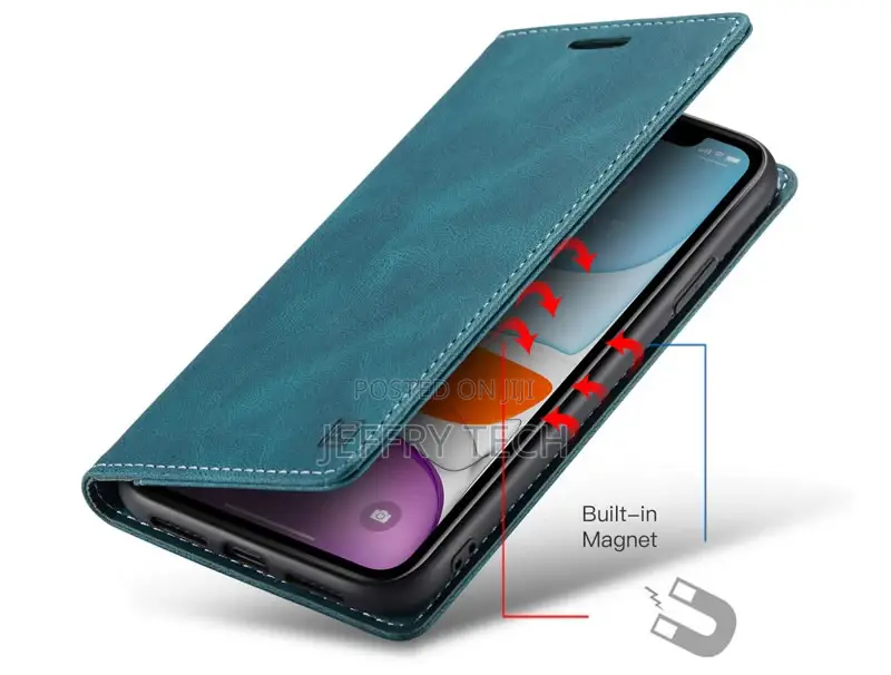 iPhone 11 Pro Max Retro Flip Leather Wallet Case Blue