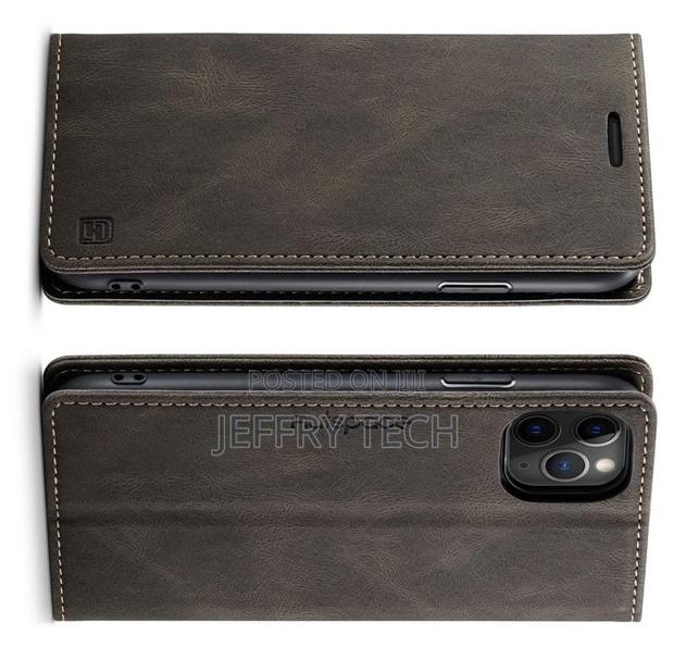 iPhone 11 Pro RFID Blocking Retro Flip Leather Wallet Case - main view