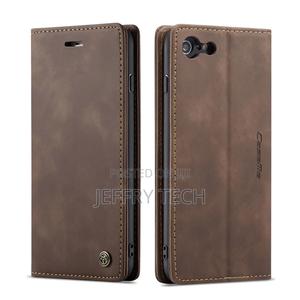 iPhone 6S Plus/6 Plus Matte Soft Flip Leather Wallet Coffee - thumbnail 2
