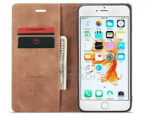 iPhone 6S Plus/6 Plus Anti-Fall Leather Wallet Case Brown