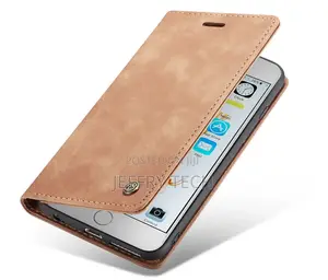 iPhone 6S Plus/6 Plus Anti-Fall Leather Wallet Case Brown