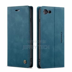 iPhone 6S Plus/6 Plus Anti-Fall Leather Wallet Case Blue - thumbnail 2