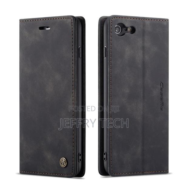 iPhone 6S Plus/6 Plus Retro Leather Wallet Case Black