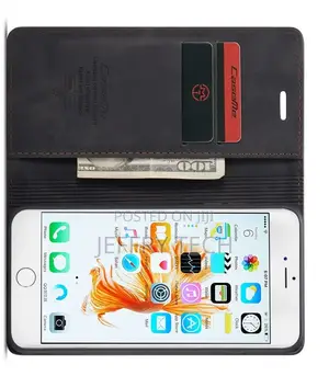 iPhone 6S Plus/6 Plus Retro Leather Wallet Case Black