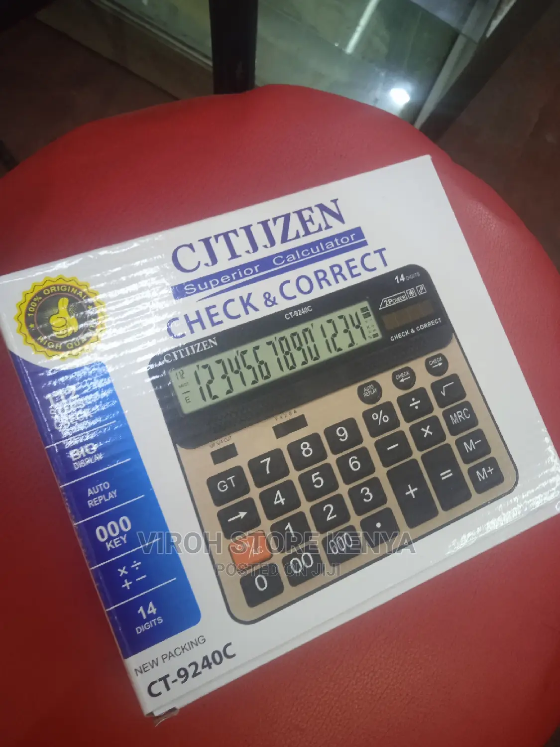 14 Digits Calculator 2way Power Heavy Duty Calculator