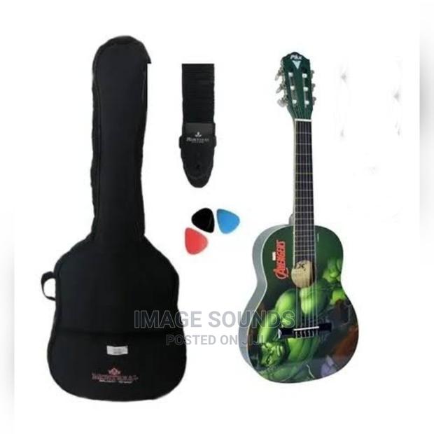 Baby Guitar 34"- Avengers With Bag, Strap and Picks