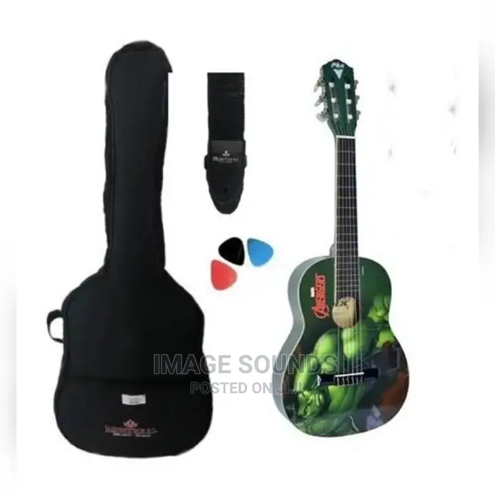 Baby Guitar 34"- Avengers With Bag, Strap and Picks
