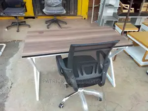 American Walnut Morden Study Desk Plus Claricol Office Chair