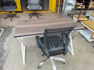 American Walnut Morden Study Desk Plus Claricol Office Chair