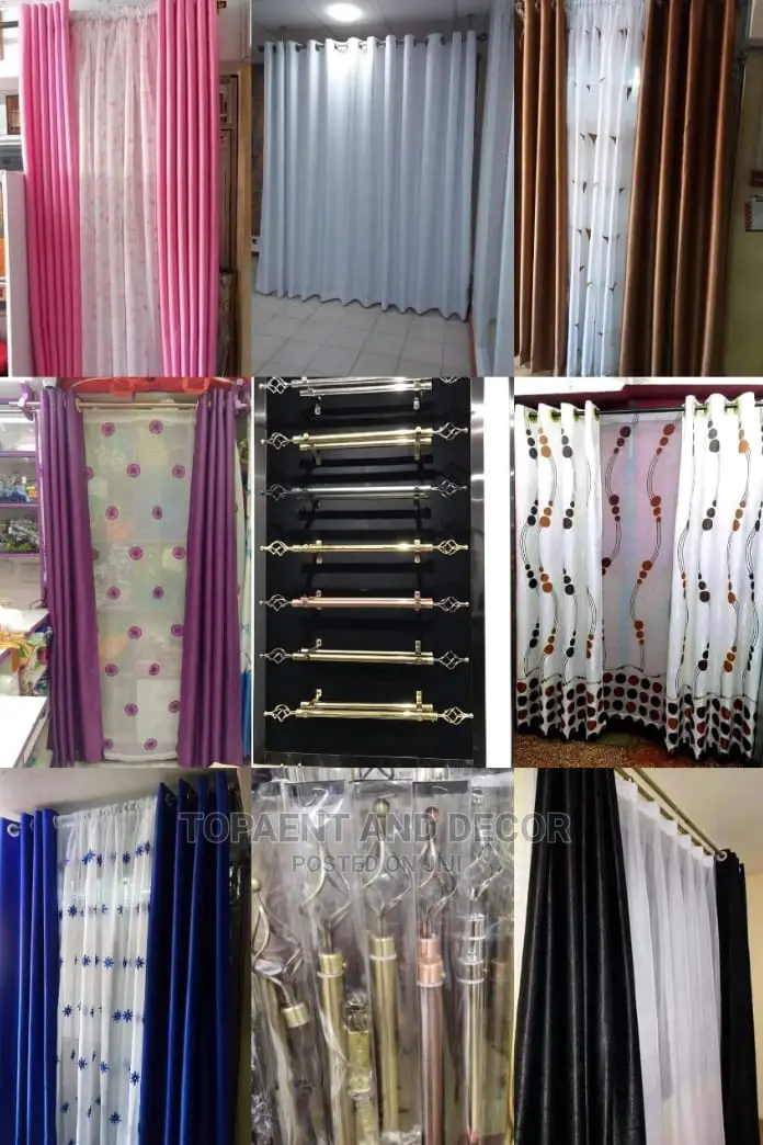 Curtain Rods and Curtains