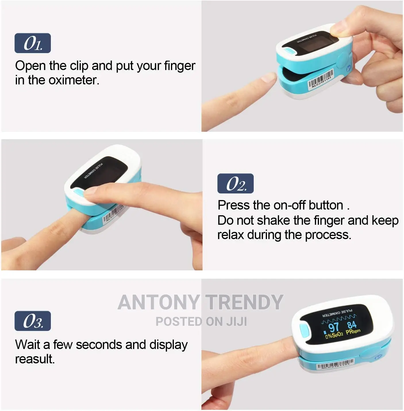Generic Finger Tip Pulse Oximeter