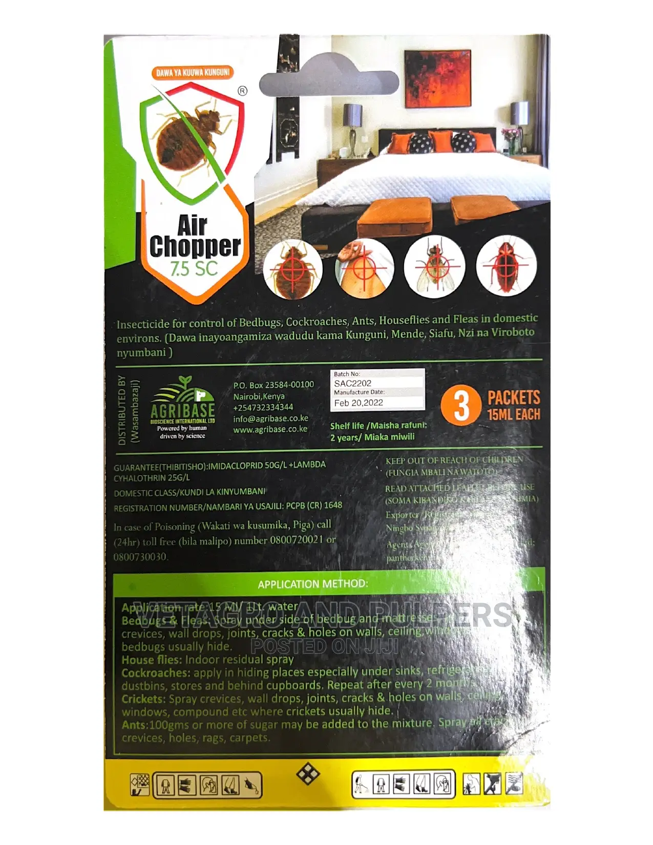 AIR CHOPPER 7.5 SC 3 Packets 15ml EACH