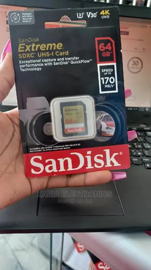 Sd 64gb Extreme 170mbps, Camera Card