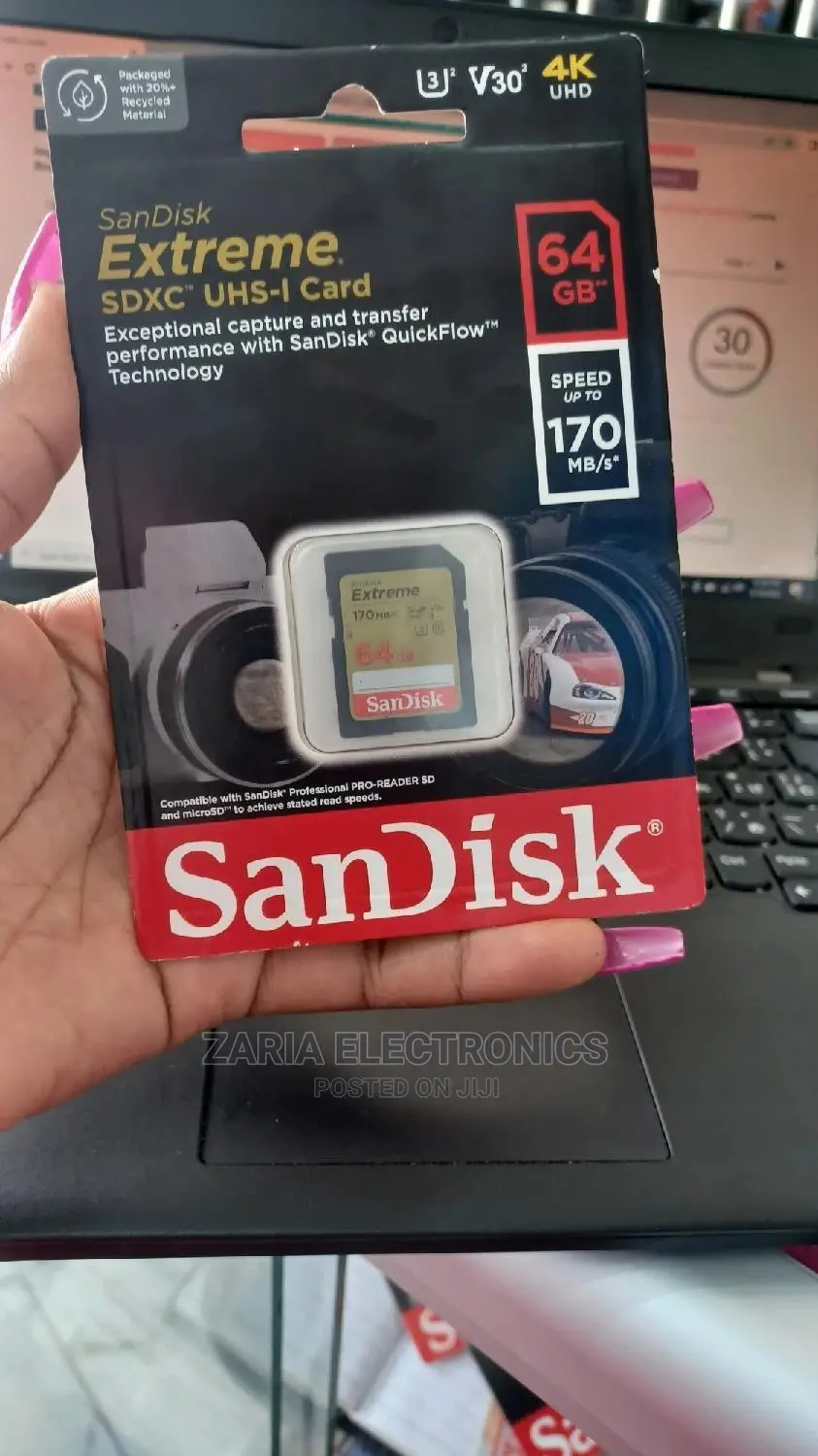 Sd 64gb Extreme 170mbps, Camera Card