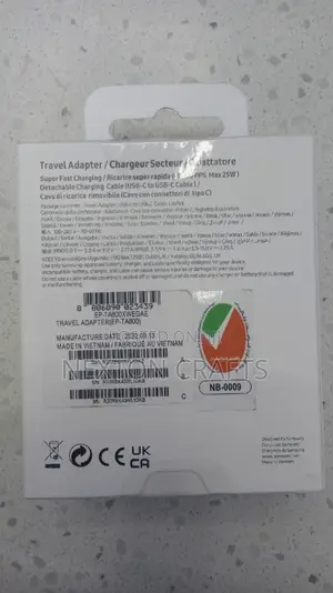 Samsung 25W Adapter Type C to C