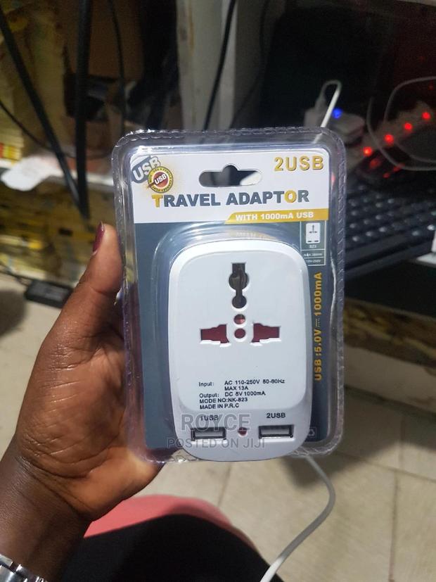 Travel Adaptor With 2 USB Ports - main view