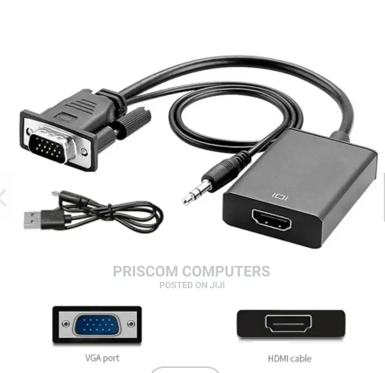 VGA To HDMI Adapter For Monitor And TV (VGA To HDMI Converte