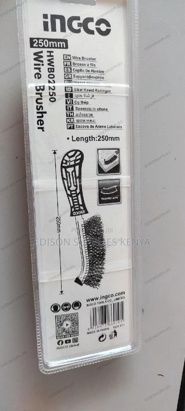 Ingco Wire Brusher 250mm Premium Heavy Duty Wire Brush - thumbnail 4