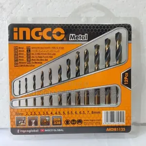 Ingco HSS Metal Drill Bits 12pc Set Steel Drill Bit AKDB1125
