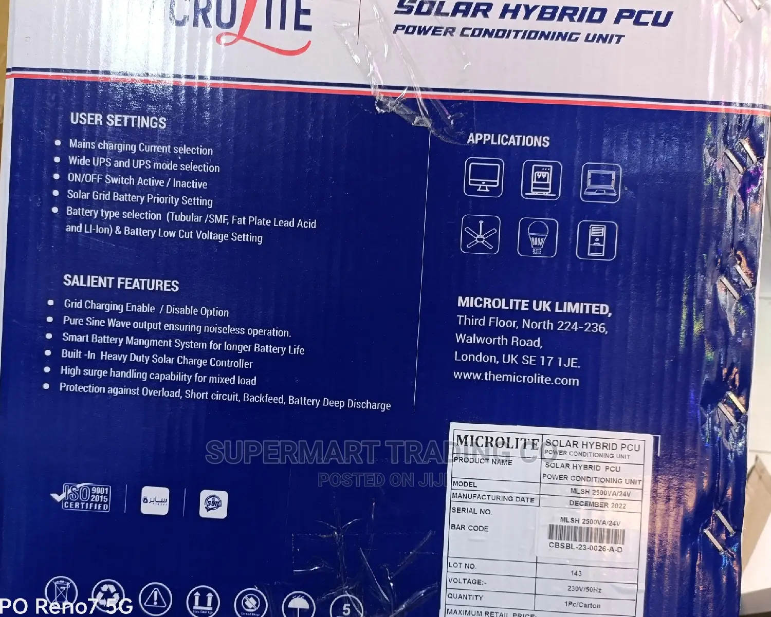 Solar Hybrid Inverter 2.5kva