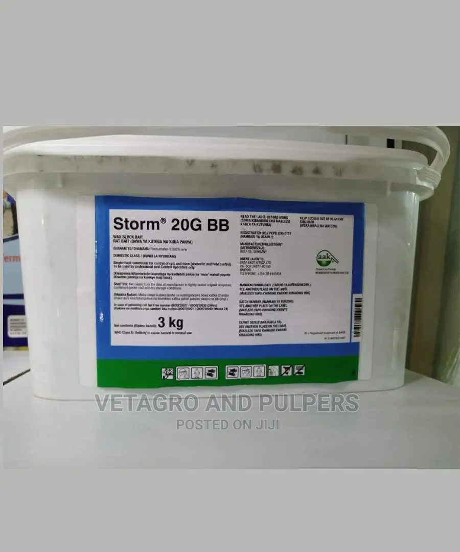 Storm Blocks 20G BB Rodenticide Rats Mice Poison Blocks 3kg