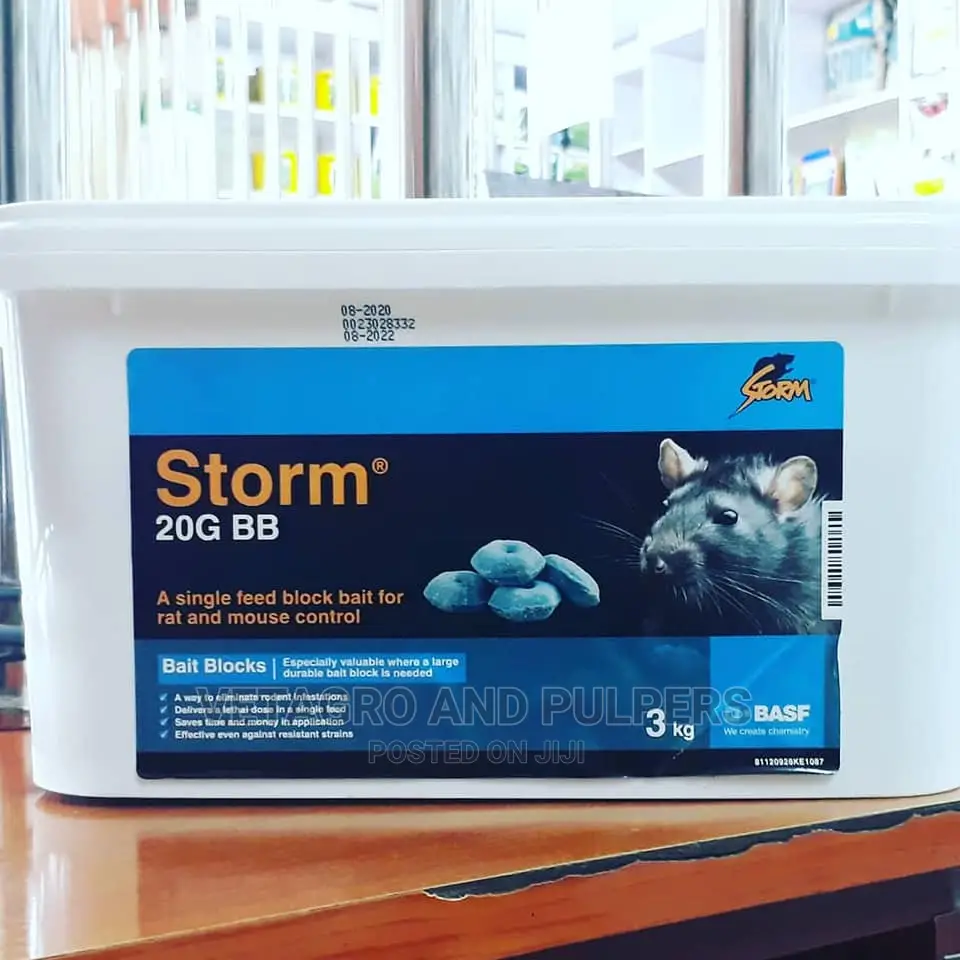 Storm Blocks 20G BB Rodenticide Rats Mice Poison Blocks 3kg