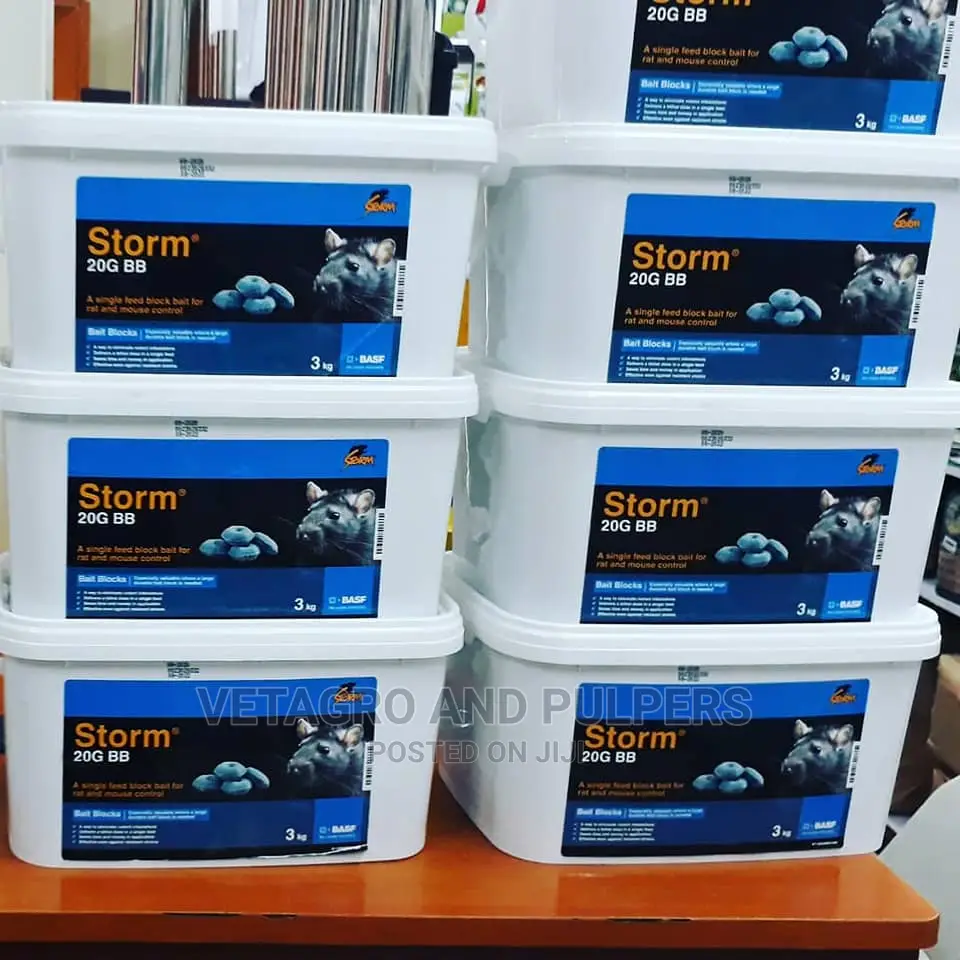 Storm Blocks 20G BB Rodenticide Rats Mice Poison Blocks 3kg
