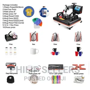 Hot Sale 10 in 1 Combo Heat Press Machine for Pen Mug Plate
