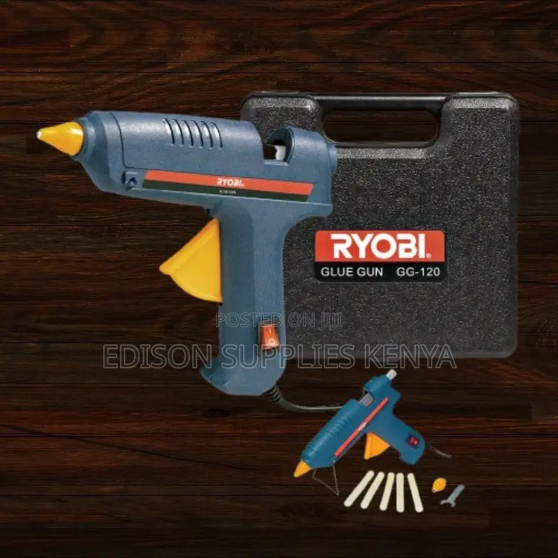 Hot Melt Glue Gun 80W Ryobi Free Glue Sticks + Storage Case