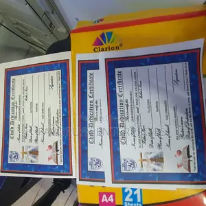 Dedication Certificate