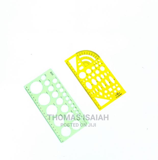 2PCS Technical Drawing Circle Template, Ellipse Template Ste - thumbnail 2