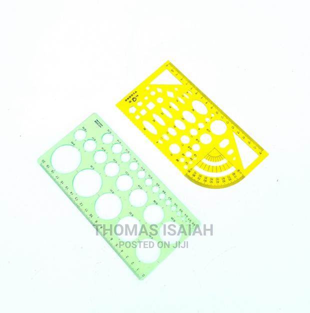 2PCS Technical Drawing Circle Template, Ellipse Template Ste - main view