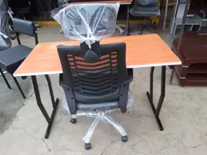 Morden Office Desk Plus High Back Headrest Office Chair