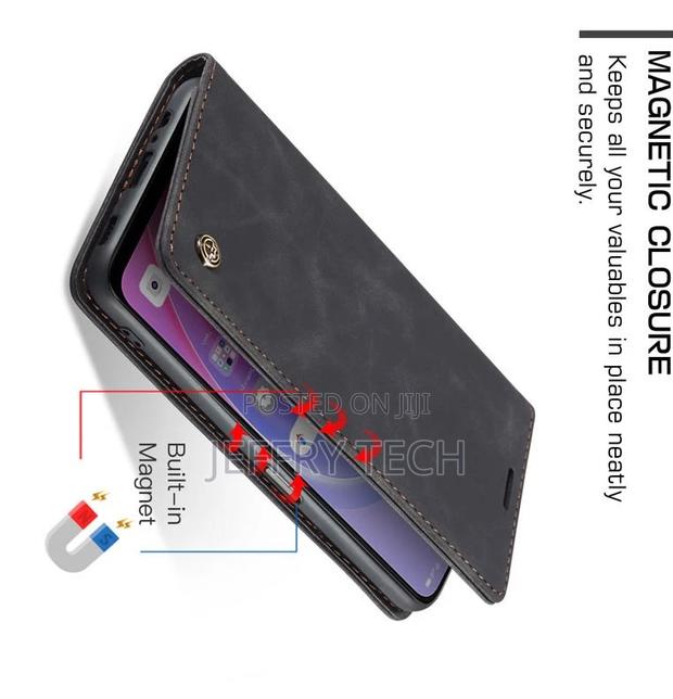 OPPO A96 4G Retro Flip Leather Wallet Case Black - thumbnail 3
