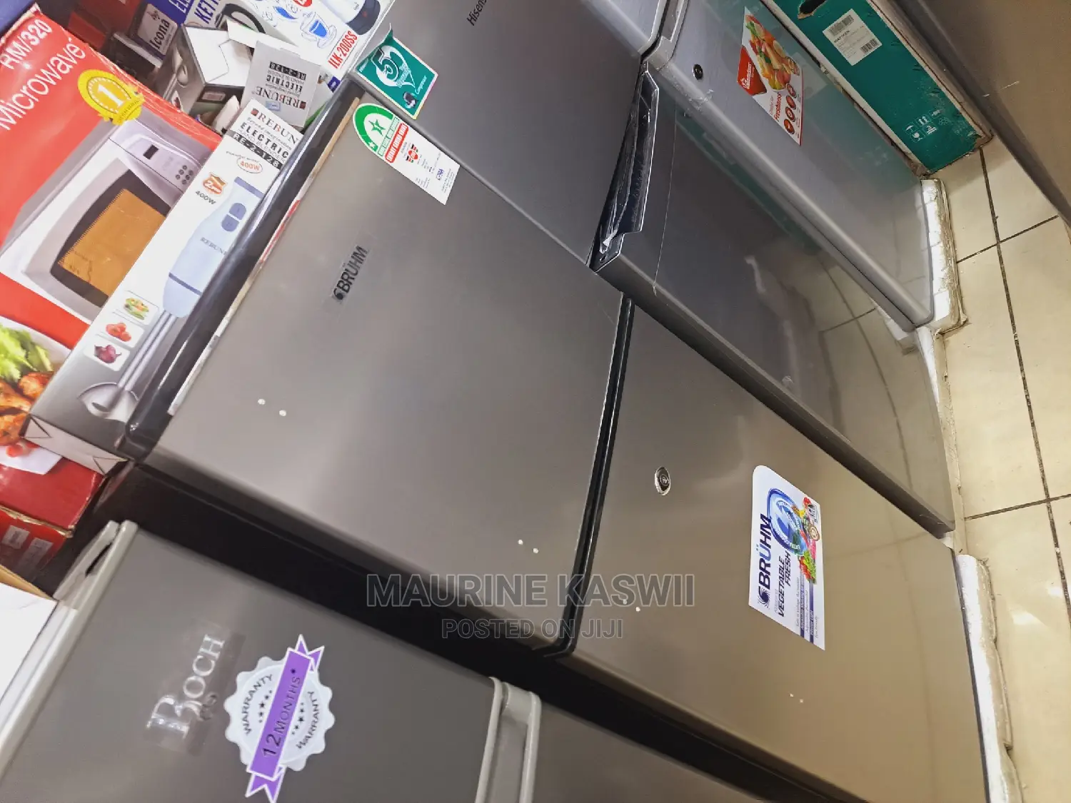 Bruhm BRD-140 Double Door Fridge 120L