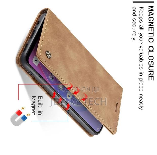 OPPO A76 4G Retro Flip Leather Wallet Case Brown - thumbnail 2