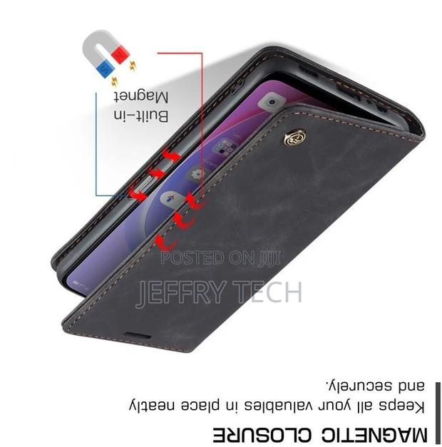OPPO A76 4G Retro Flip Leather Wallet Case Black - thumbnail 2