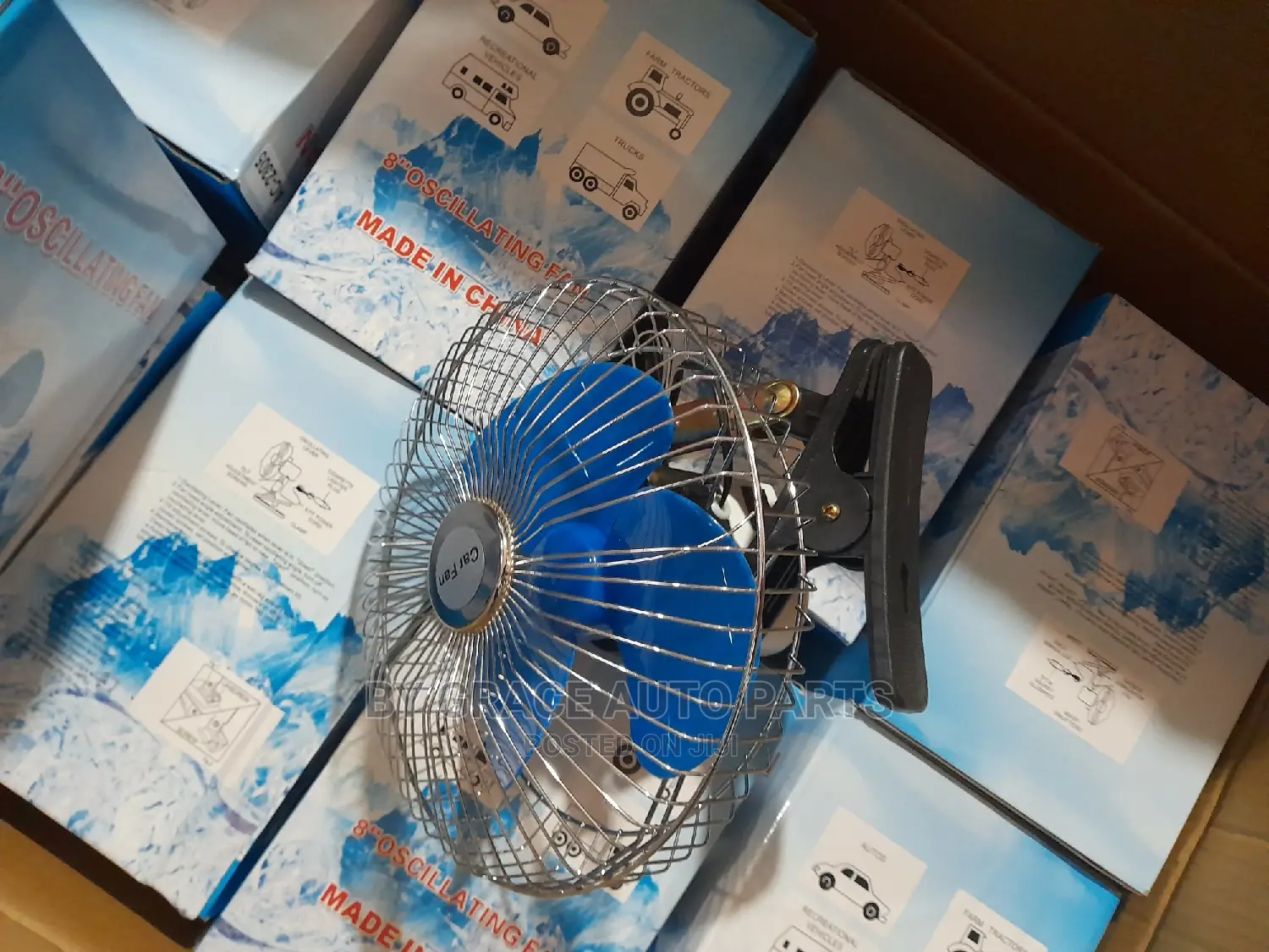8"Inch Oscillating Car Fan.