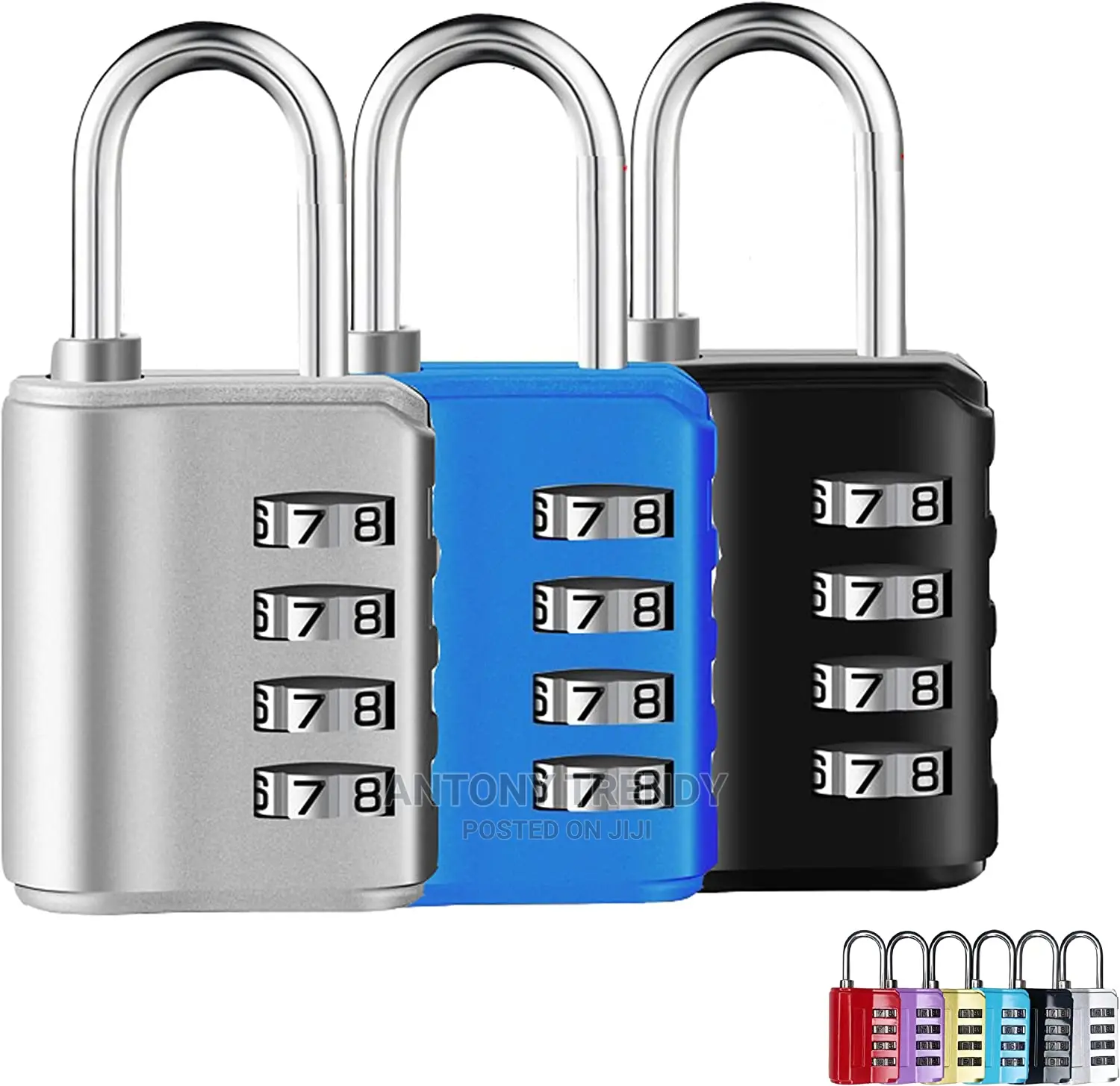 4 Digit Resettable Code Combination Lock Portable