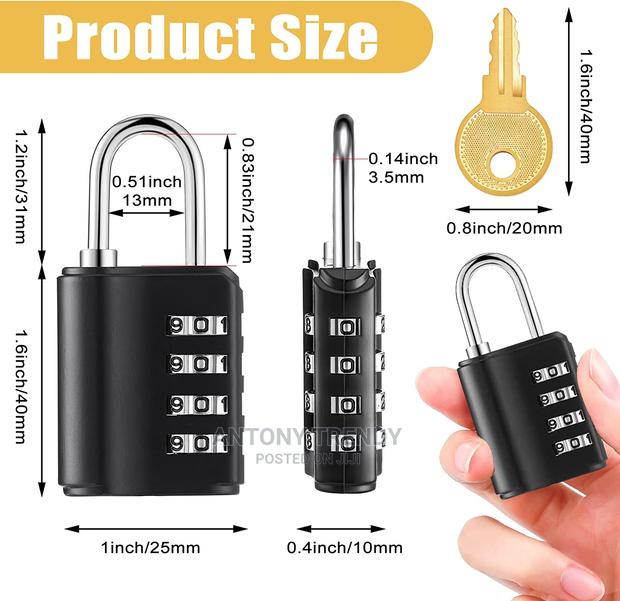 Portable Waterproof Keyless Smart Padlock