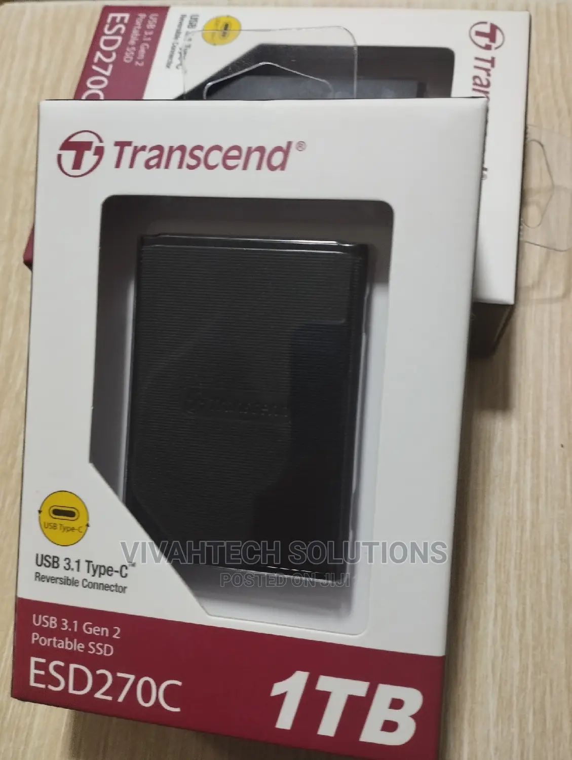 Transcend Portable External SSD 1TB - Black ~"