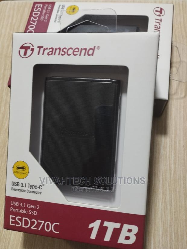 Transcend Portable External SSD 1TB - Black ~" - main view