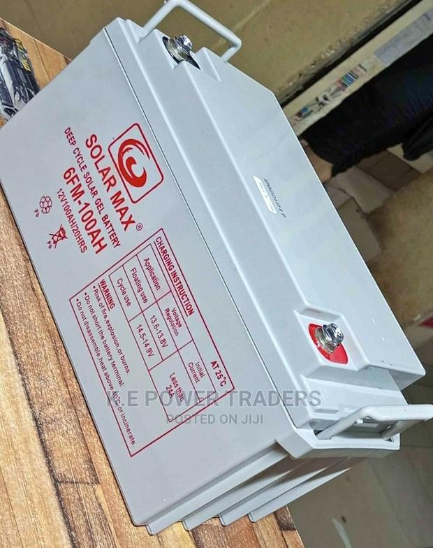 Deep Cycle Solar Gel 100ah Battery - main view
