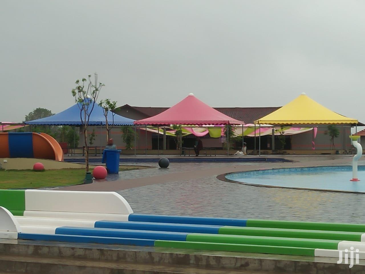 Swimming Pool Colourd Tents