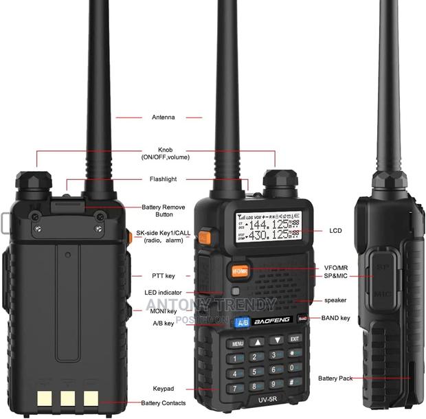 Baofeng Radio UV-5R 8W Handheld\Baofeng Walkie Talkie UV 5R - main view
